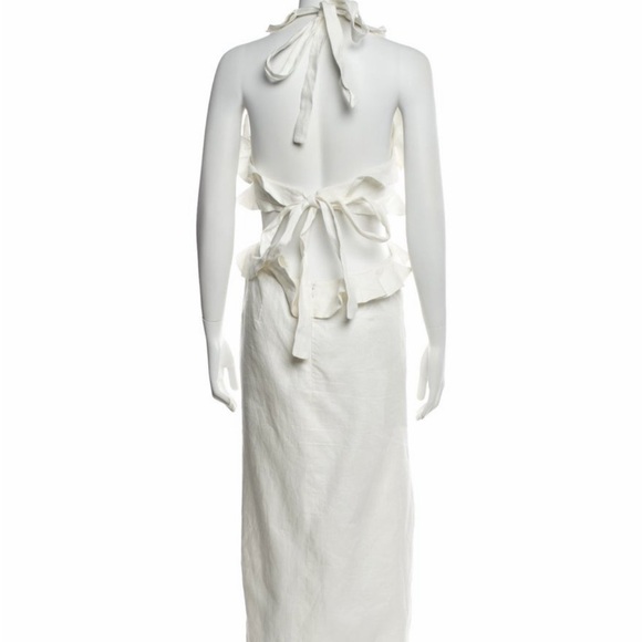 Zimmermann Ivory Backless Ruffle Dress - Picture 2 of 5